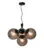 Nordlux Pendelleuchte Ivona 4x E27 Schwarz - Metall | Max. 28W